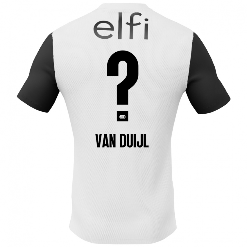 Criança Camisola Billy Van Duijl #0 Preto Branco Alternativa 2024/25 Camisa Brasil