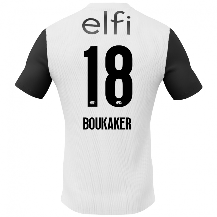 Criança Camisola Romaissa Boukaker #18 Preto Branco Alternativa 2024/25 Camisa Brasil