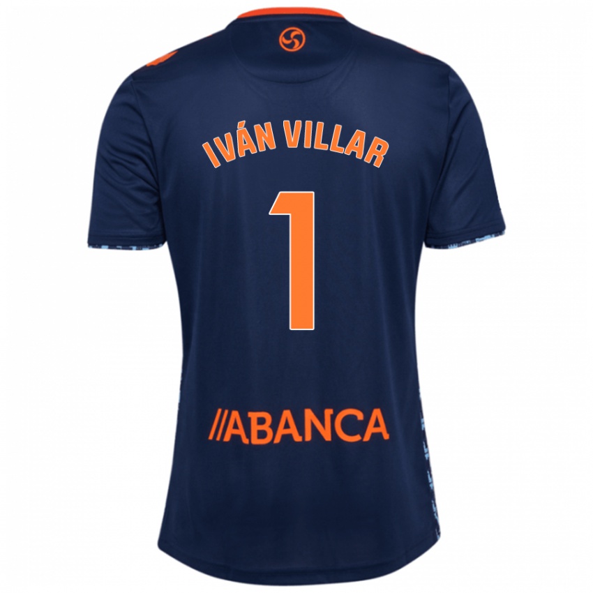 Criança Camisola Iván Villar #1 Azul Marinho Alternativa 2024/25 Camisa Brasil