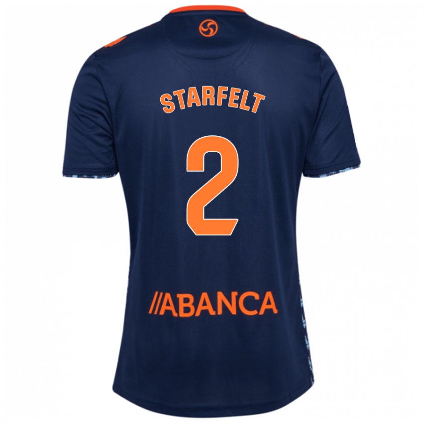 Criança Camisola Carl Starfelt #2 Azul Marinho Alternativa 2024/25 Camisa Brasil