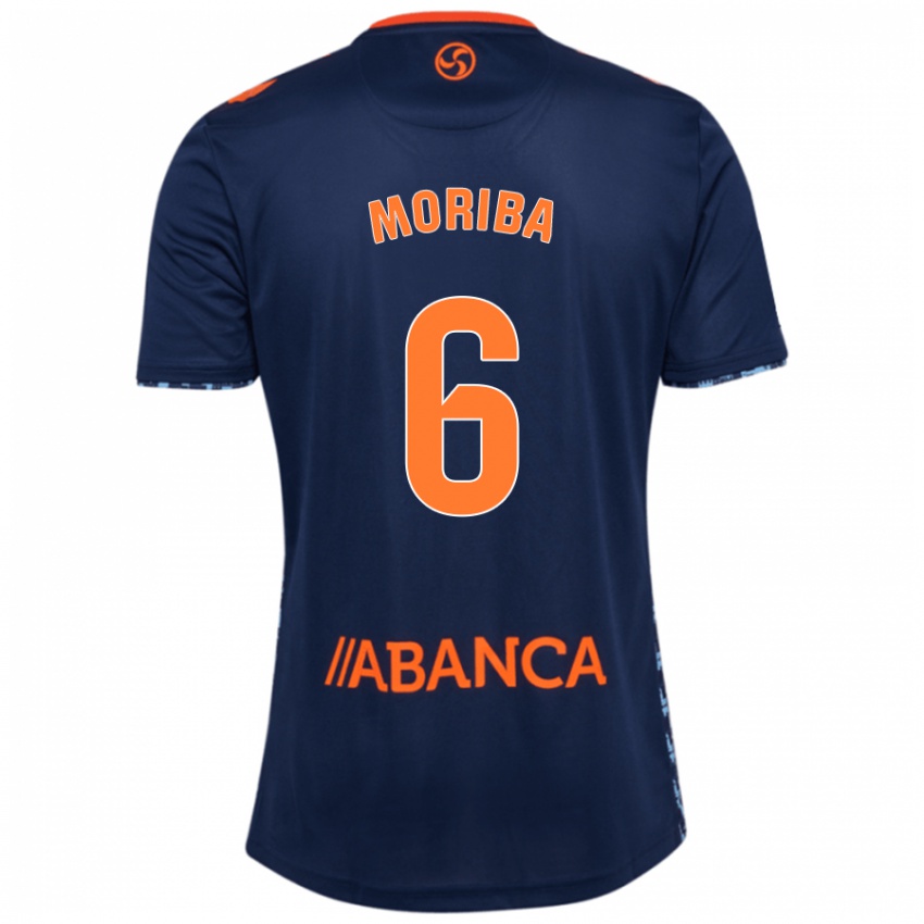 Criança Camisola Ilaix Moriba #6 Azul Marinho Alternativa 2024/25 Camisa Brasil