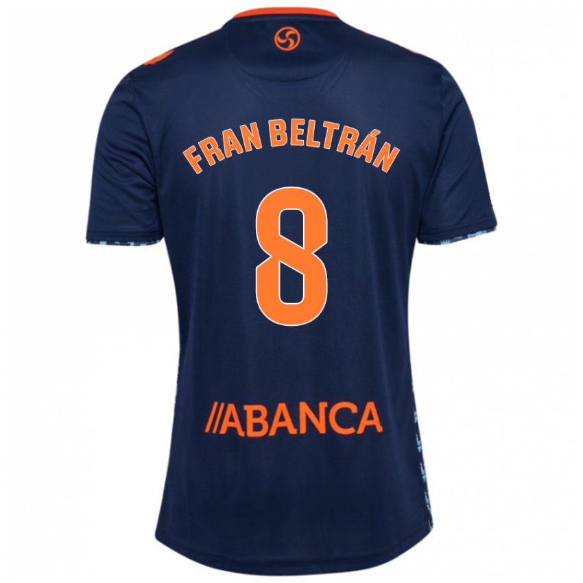 Criança Camisola Fran Beltrán #8 Azul Marinho Alternativa 2024/25 Camisa Brasil