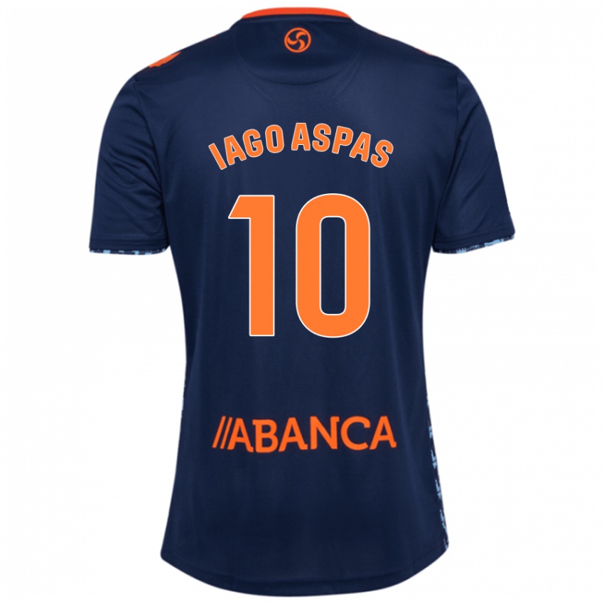 Criança Camisola Iago Aspas #10 Azul Marinho Alternativa 2024/25 Camisa Brasil