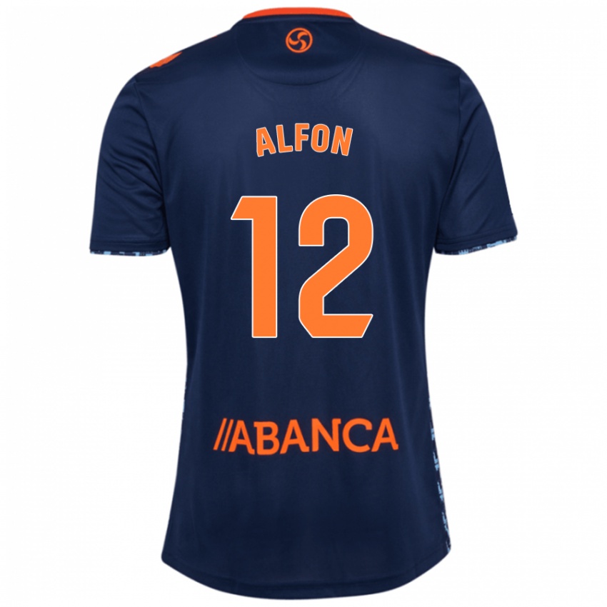 Criança Camisola Alfon González #12 Azul Marinho Alternativa 2024/25 Camisa Brasil