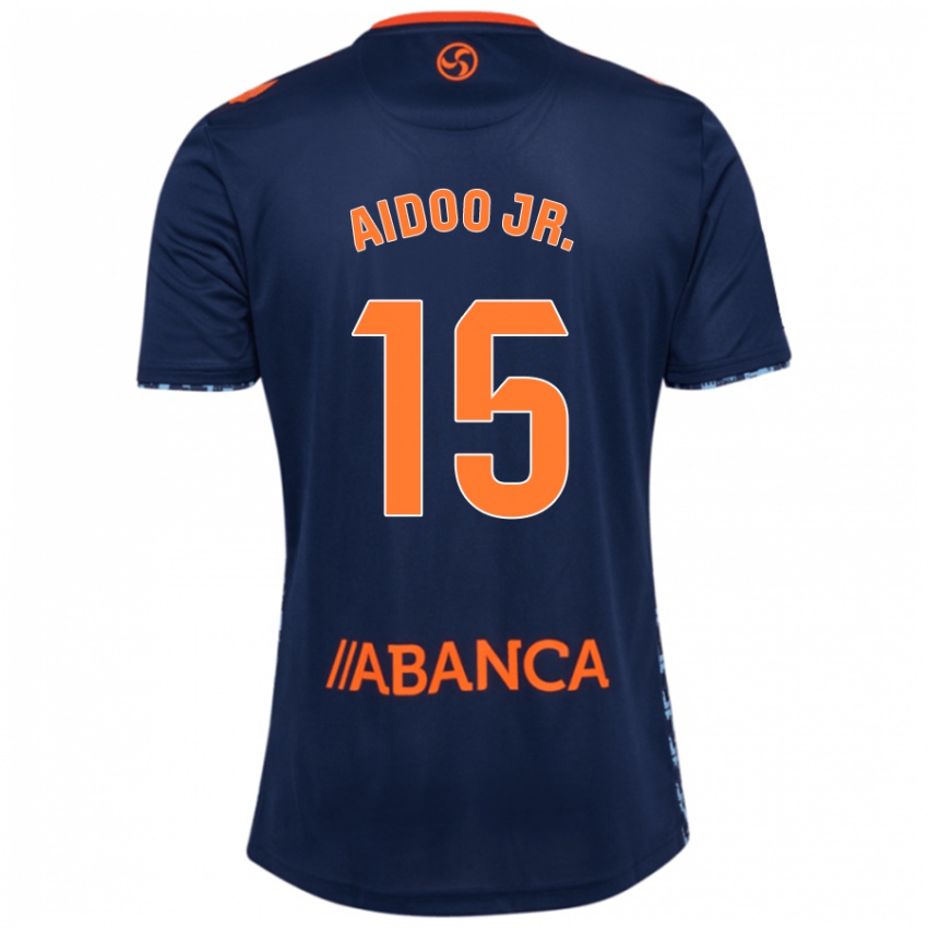 Criança Camisola Joseph Aidoo #15 Azul Marinho Alternativa 2024/25 Camisa Brasil