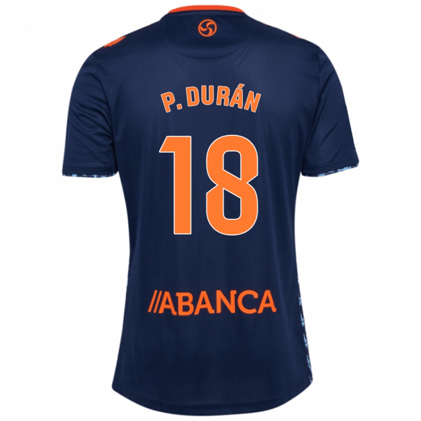 Criança Camisola Pablo Durán #18 Azul Marinho Alternativa 2024/25 Camisa Brasil