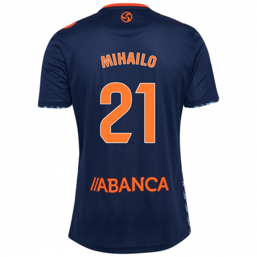 Criança Camisola Mihailo Ristic #21 Azul Marinho Alternativa 2024/25 Camisa Brasil