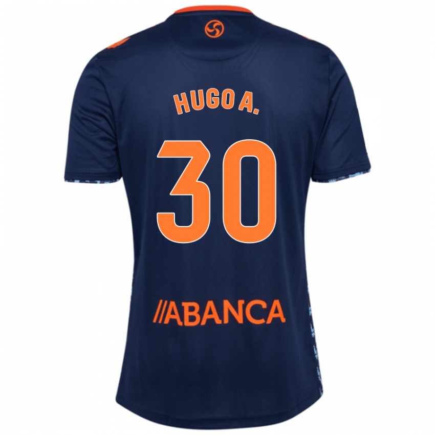 Criança Camisola Hugo Álvarez #30 Azul Marinho Alternativa 2024/25 Camisa Brasil