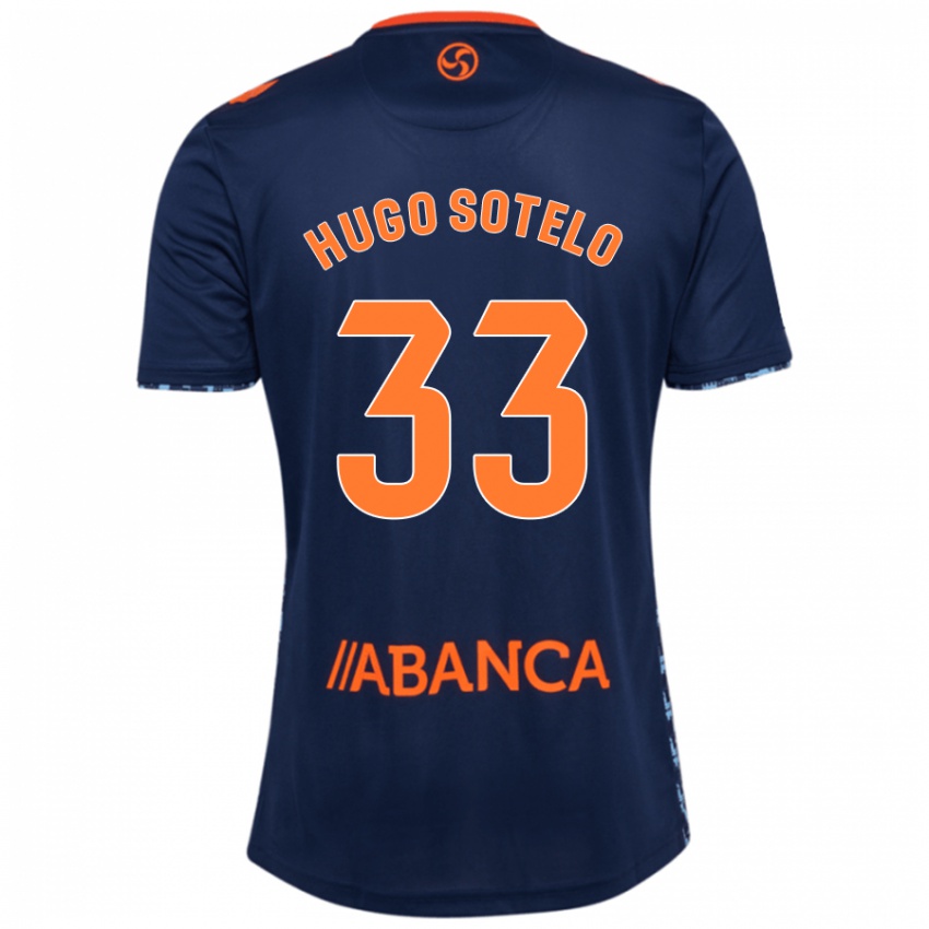 Criança Camisola Hugo Sotelo #33 Azul Marinho Alternativa 2024/25 Camisa Brasil