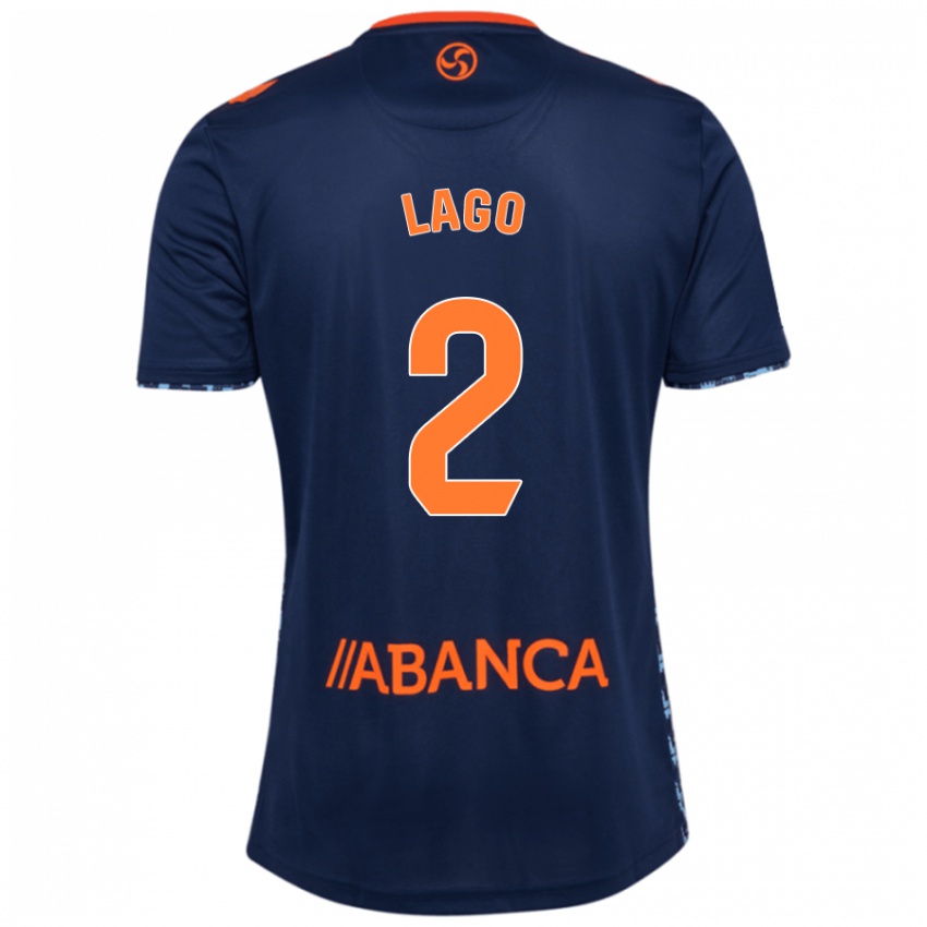 Criança Camisola Yoel Lago #2 Azul Marinho Alternativa 2024/25 Camisa Brasil