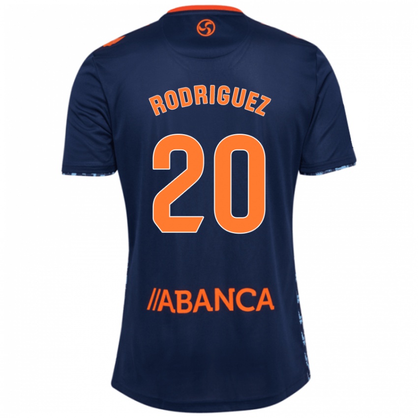 Criança Camisola Javi Rodríguez #20 Azul Marinho Alternativa 2024/25 Camisa Brasil