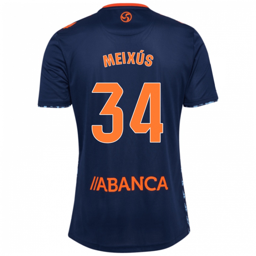 Criança Camisola Pablo Meixús #34 Azul Marinho Alternativa 2024/25 Camisa Brasil