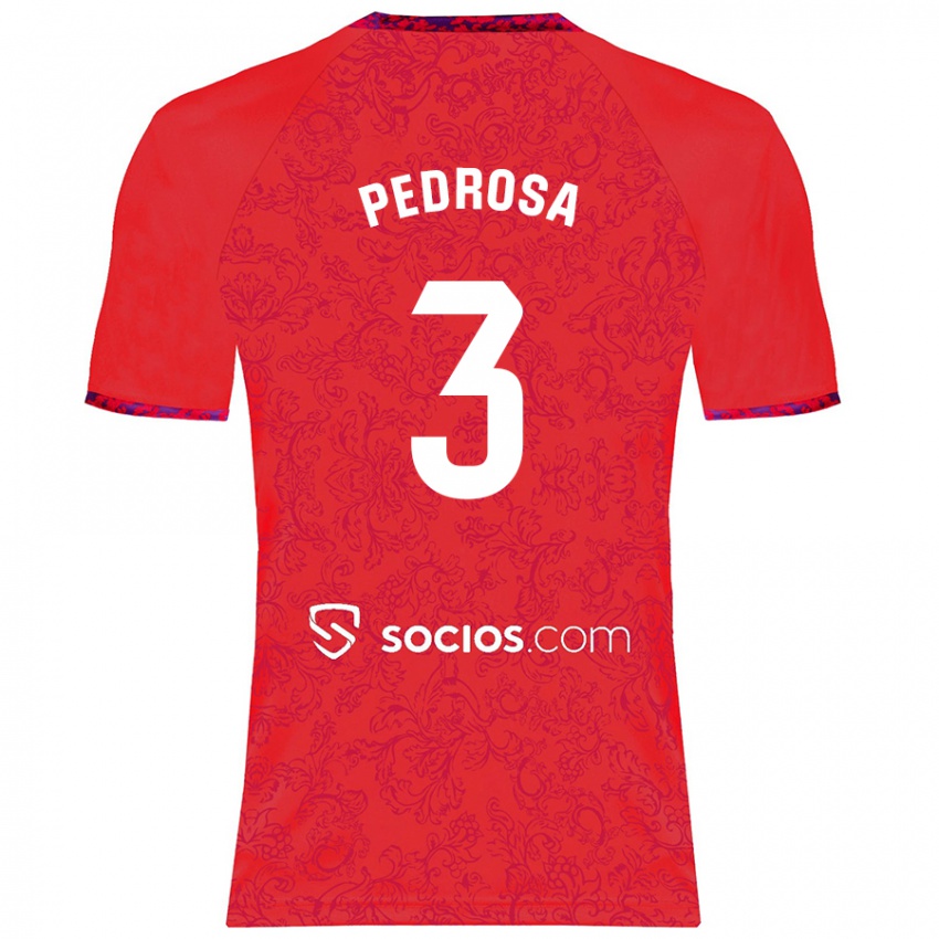 Criança Camisola Adrià Pedrosa #3 Vermelho Alternativa 2024/25 Camisa Brasil