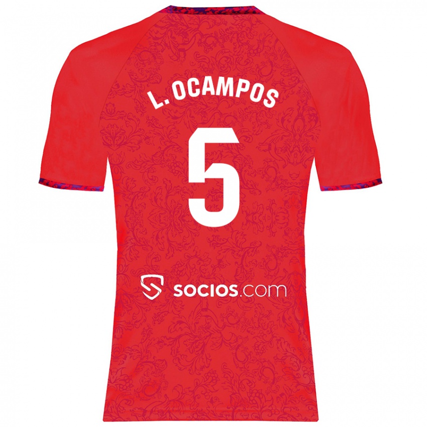 Criança Camisola Lucas Ocampos #5 Vermelho Alternativa 2024/25 Camisa Brasil