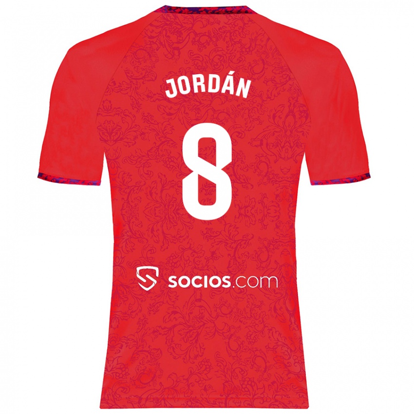 Criança Camisola Joan Jordán #8 Vermelho Alternativa 2024/25 Camisa Brasil