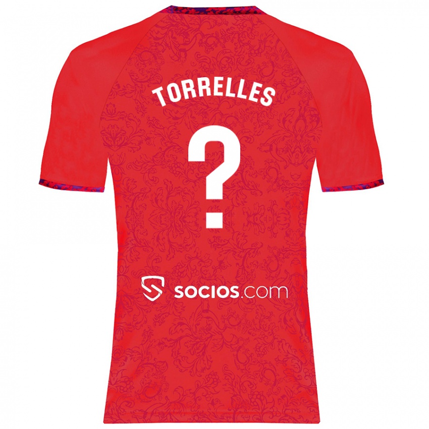 Criança Camisola Genís Torrelles #0 Vermelho Alternativa 2024/25 Camisa Brasil