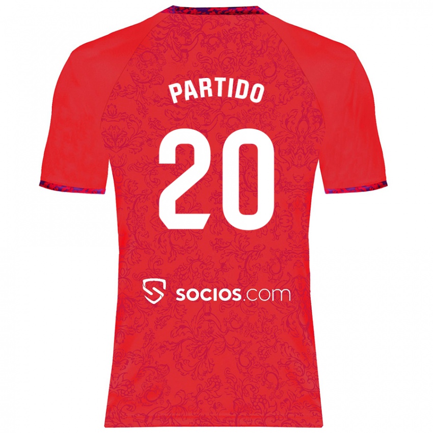 Criança Camisola Paula Partido #20 Vermelho Alternativa 2024/25 Camisa Brasil