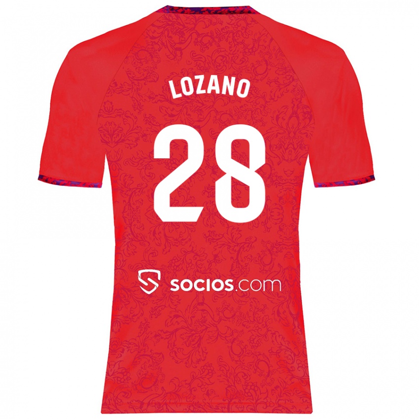 Criança Camisola Elena Lozano #28 Vermelho Alternativa 2024/25 Camisa Brasil