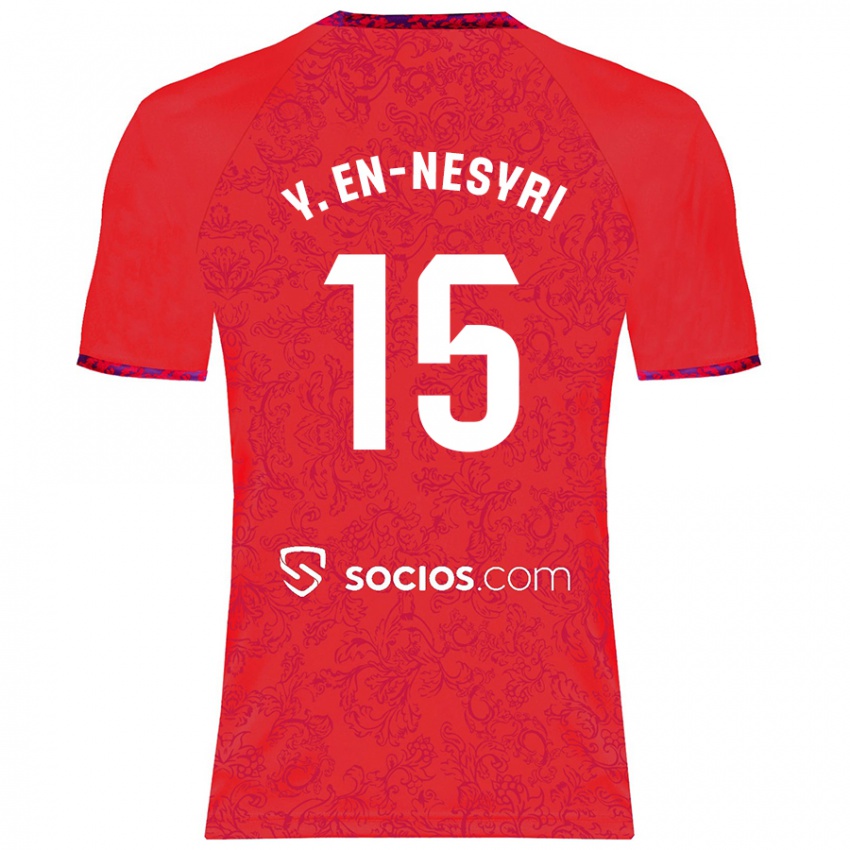 Criança Camisola Youssef En-Nesyri #15 Vermelho Alternativa 2024/25 Camisa Brasil