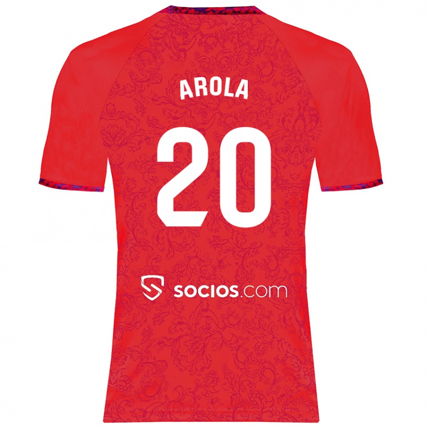 Criança Camisola Arola Aparicio Gili #20 Vermelho Alternativa 2024/25 Camisa Brasil