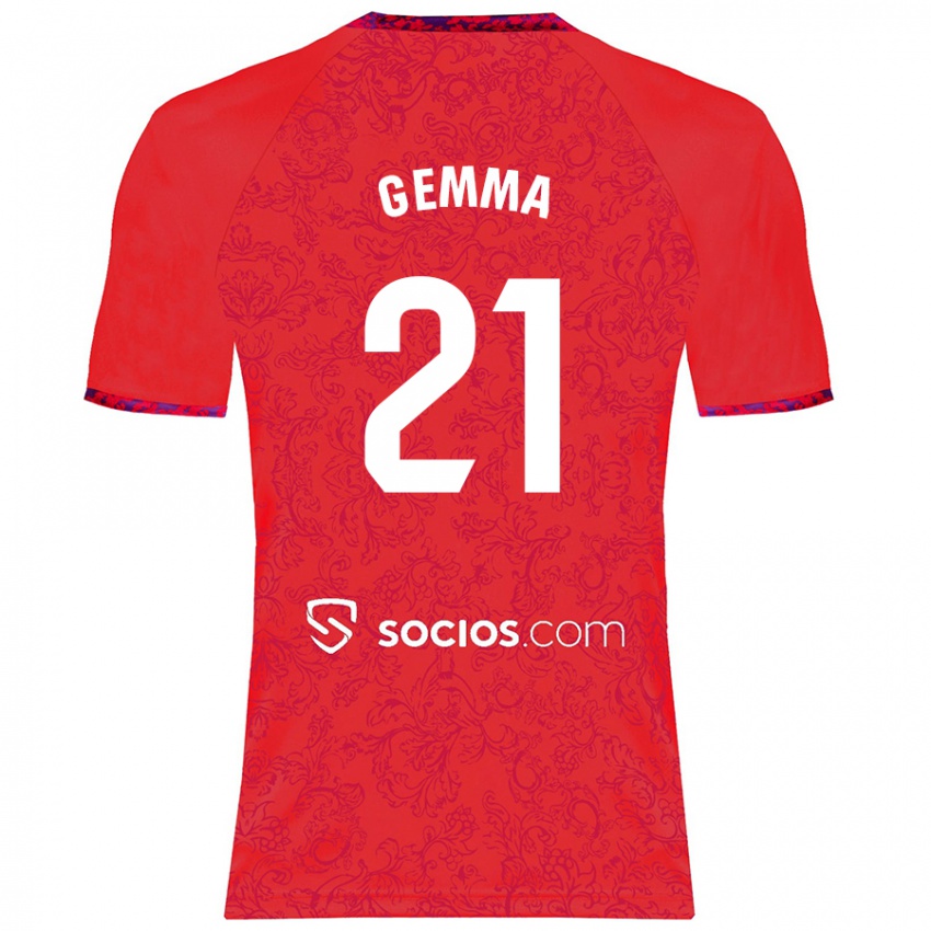 Criança Camisola Gemma Gili Giner #21 Vermelho Alternativa 2024/25 Camisa Brasil