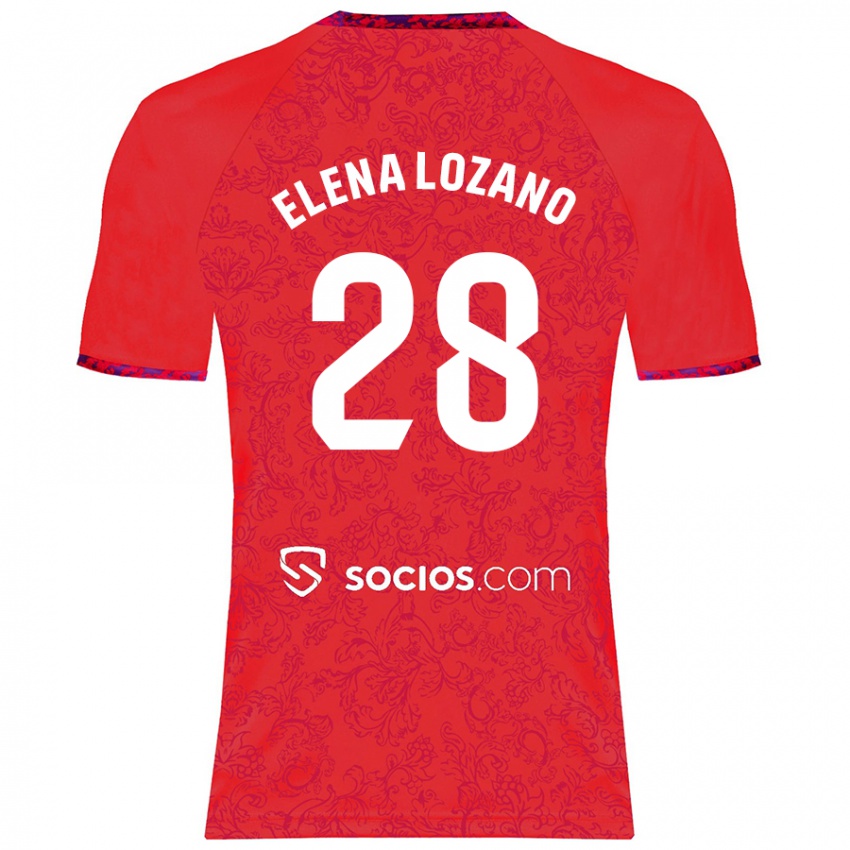 Criança Camisola Elena Lozano Gallego #28 Vermelho Alternativa 2024/25 Camisa Brasil