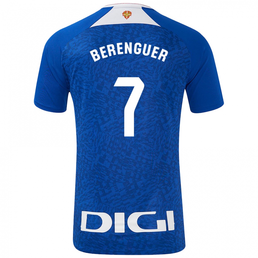 Criança Camisola Álex Berenguer #7 Azul Real Alternativa 2024/25 Camisa Brasil