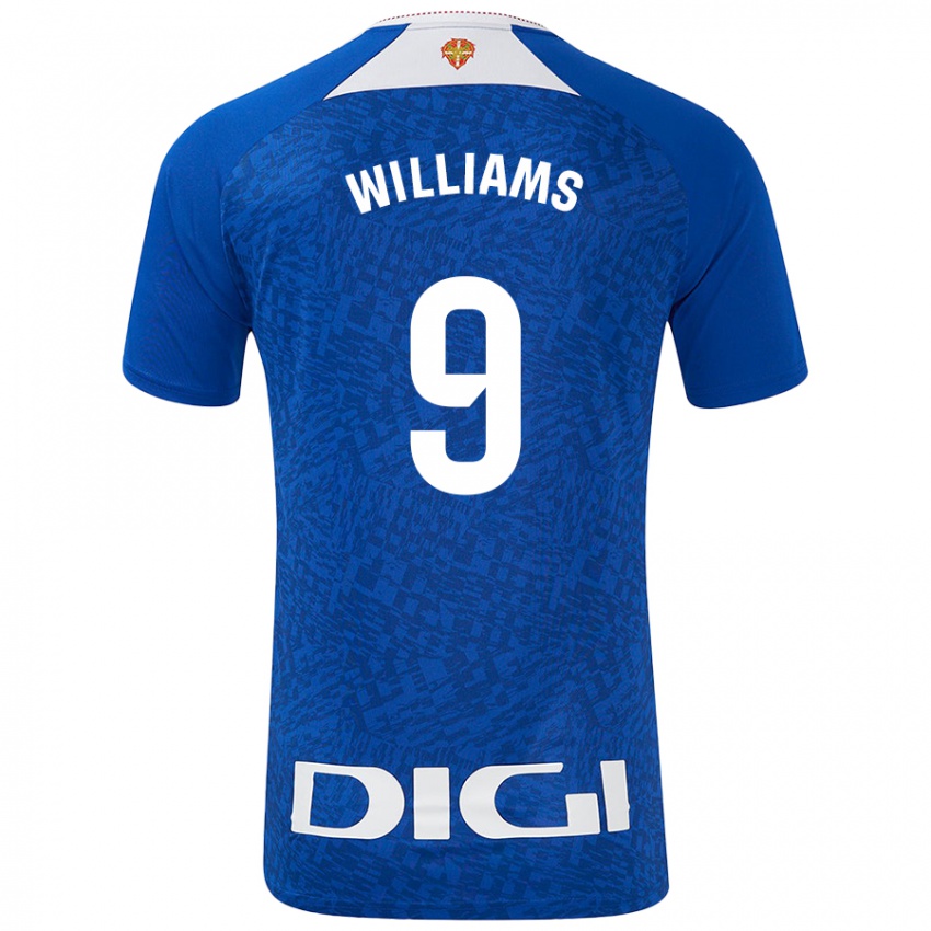 Criança Camisola Iñaki Williams #9 Azul Real Alternativa 2024/25 Camisa Brasil