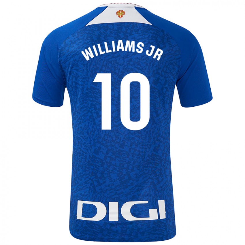 Criança Camisola Nico Williams #10 Azul Real Alternativa 2024/25 Camisa Brasil