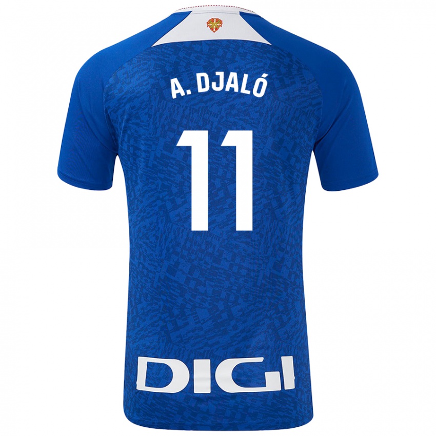 Criança Camisola Álvaro Djaló #11 Azul Real Alternativa 2024/25 Camisa Brasil