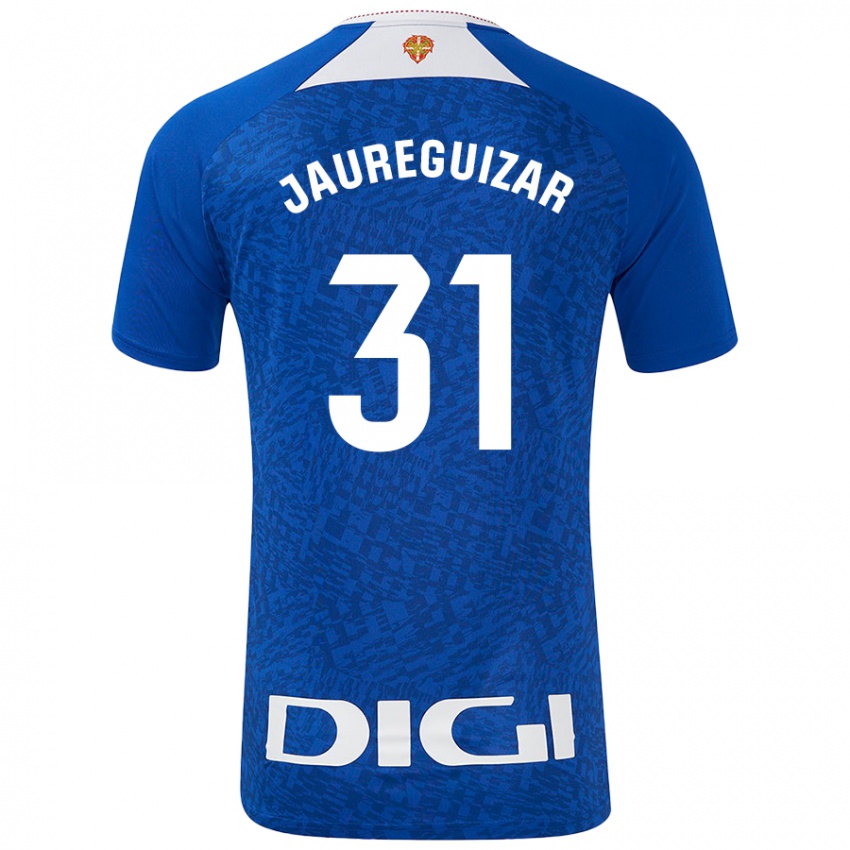 Criança Camisola Mikel Jauregizar #31 Azul Real Alternativa 2024/25 Camisa Brasil