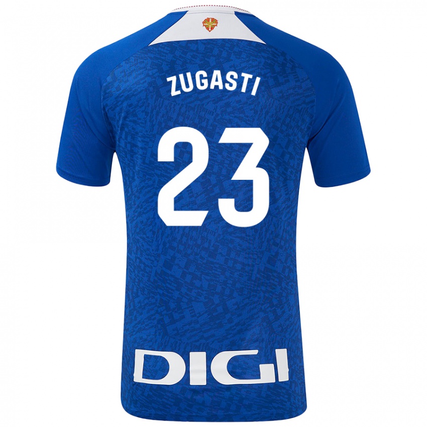 Criança Camisola Patricia Zugasti Oses #23 Azul Real Alternativa 2024/25 Camisa Brasil