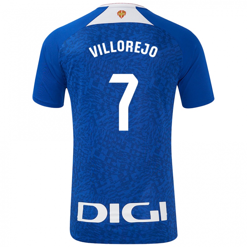 Criança Camisola Ardaitz Villorejo #7 Azul Real Alternativa 2024/25 Camisa Brasil