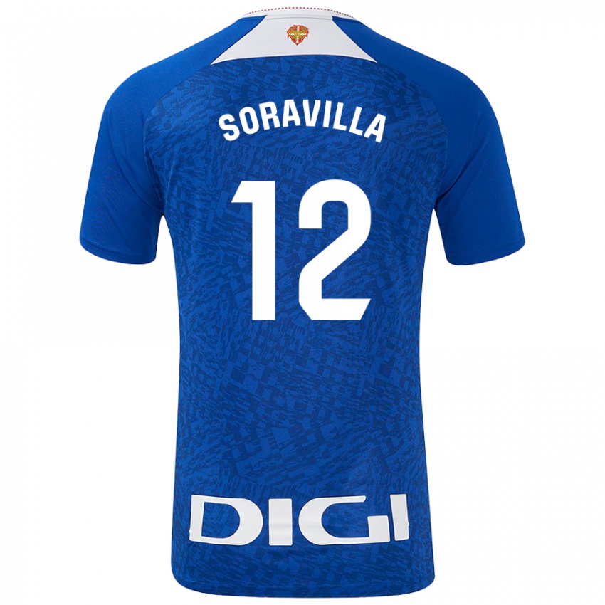 Criança Camisola Ander Soravilla #12 Azul Real Alternativa 2024/25 Camisa Brasil