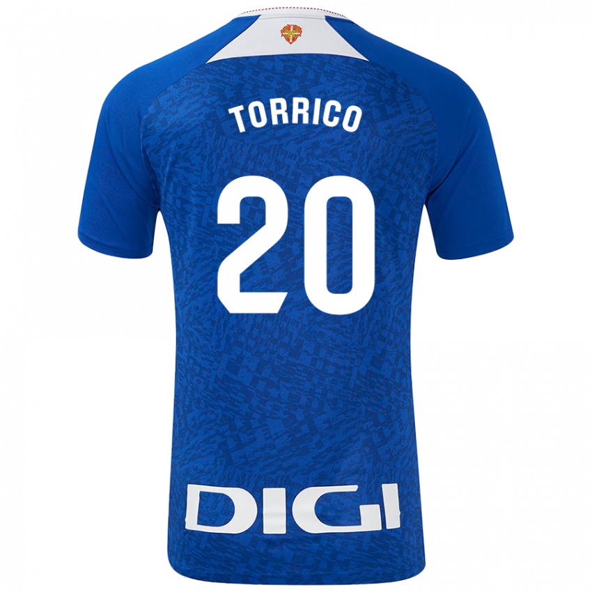 Criança Camisola Aitor Torrico #20 Azul Real Alternativa 2024/25 Camisa Brasil