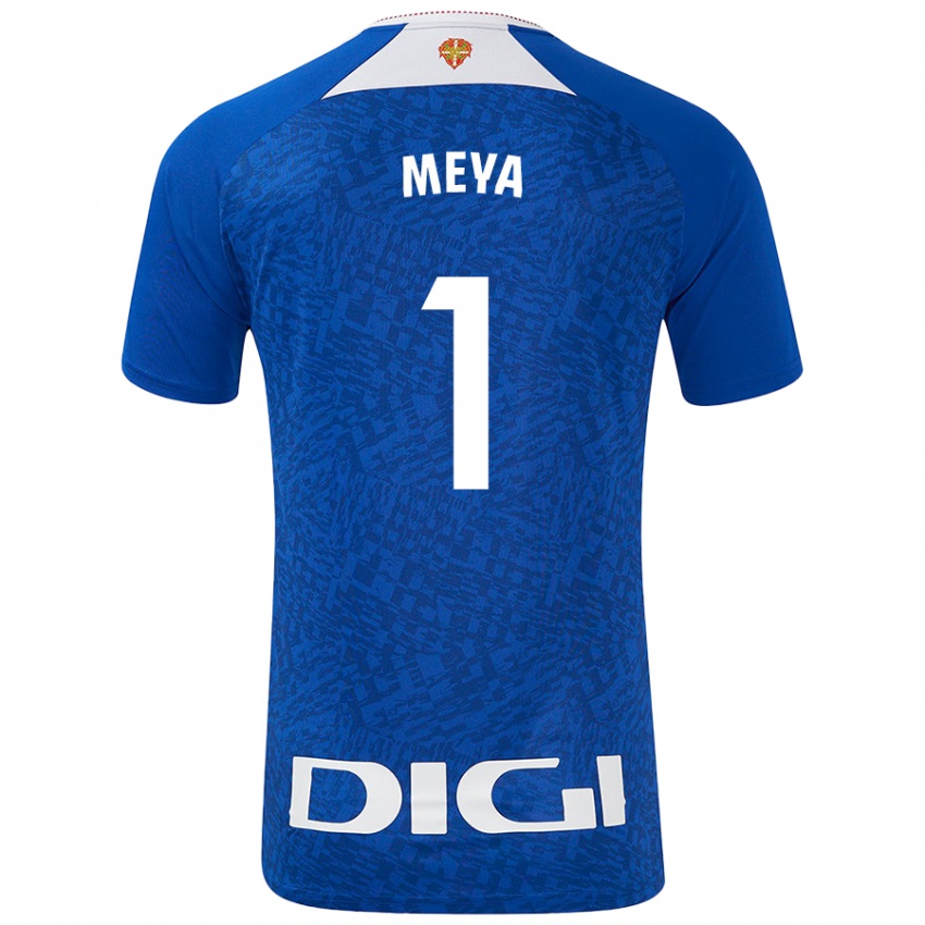 Criança Camisola Aina Meya Bellot #1 Azul Real Alternativa 2024/25 Camisa Brasil