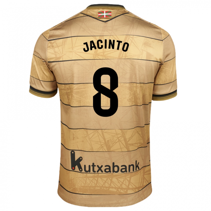 Criança Camisola Andreia De Jesus Jacinto #8 Castanho Alternativa 2024/25 Camisa Brasil