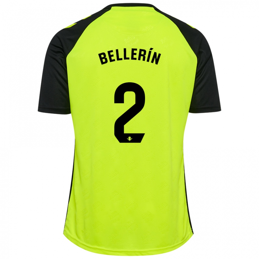 Criança Camisola Hector Bellerin #2 Preto Amarelo Fluorescente Alternativa 2024/25 Camisa Brasil