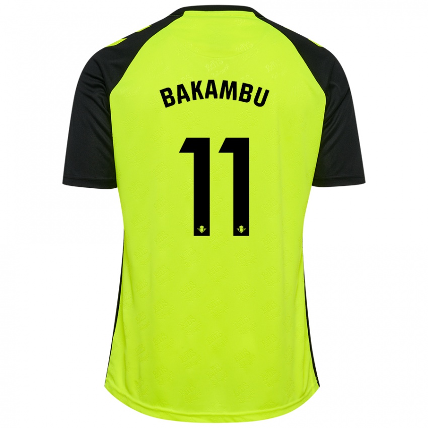 Criança Camisola Cedric Bakambu #11 Preto Amarelo Fluorescente Alternativa 2024/25 Camisa Brasil