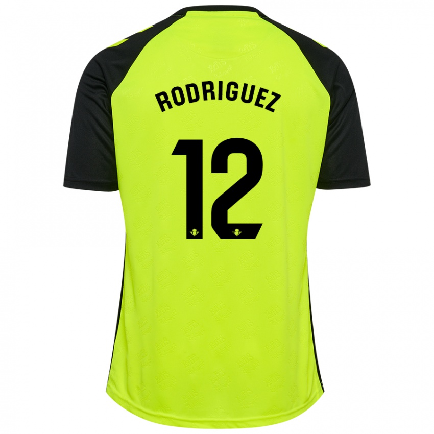 Criança Camisola Ricardo Rodríguez #12 Preto Amarelo Fluorescente Alternativa 2024/25 Camisa Brasil