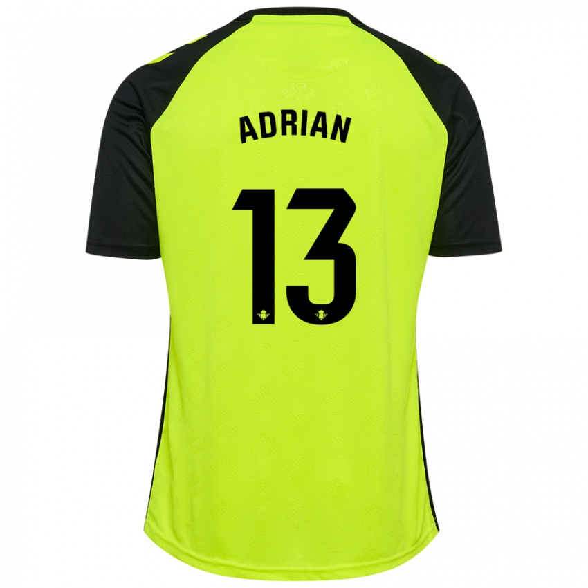 Criança Camisola Adrian #13 Preto Amarelo Fluorescente Alternativa 2024/25 Camisa Brasil