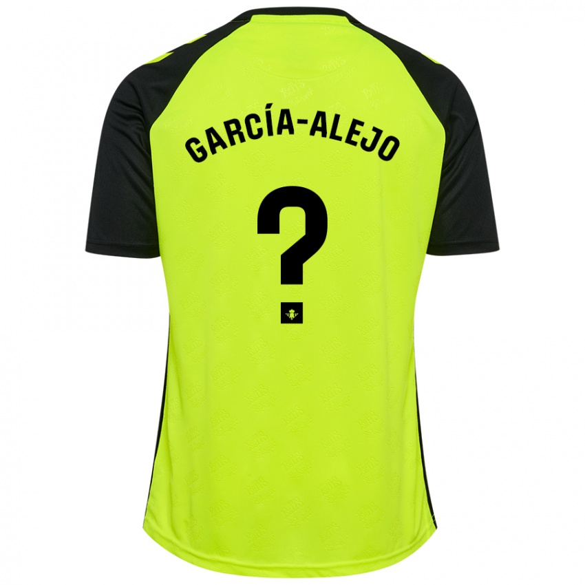 Criança Camisola Raúl García-Alejo #0 Preto Amarelo Fluorescente Alternativa 2024/25 Camisa Brasil