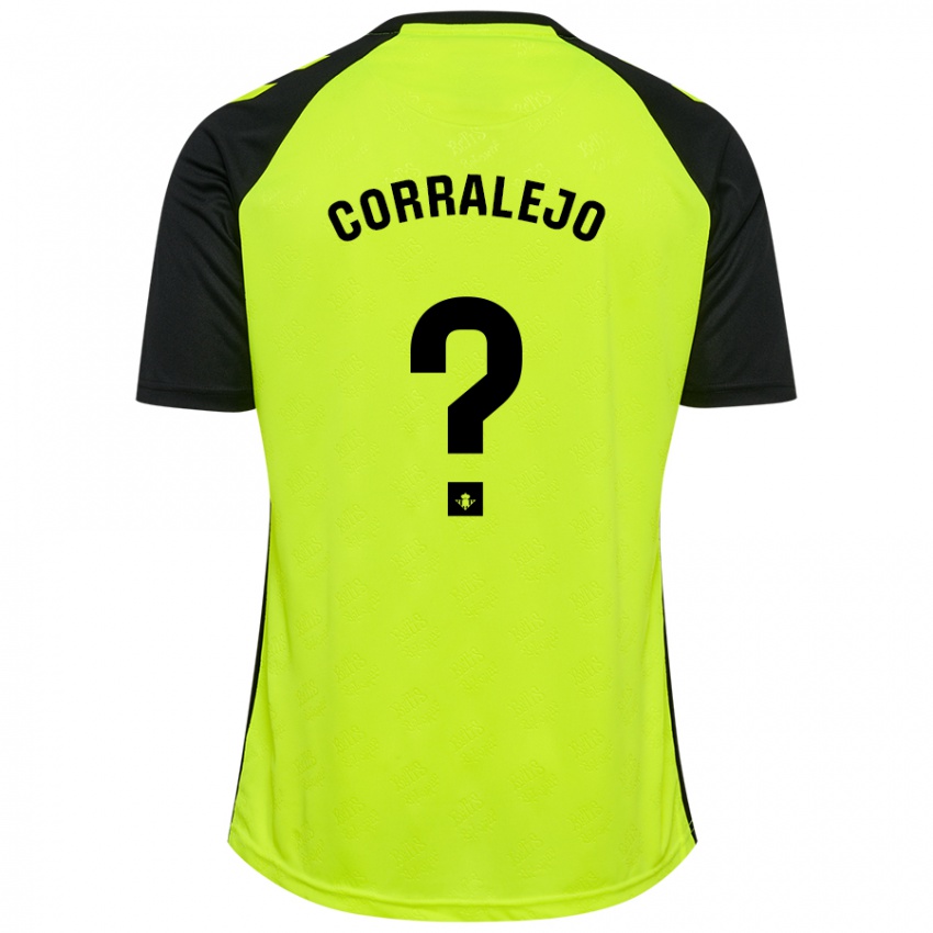 Criança Camisola Iván Corralejo #0 Preto Amarelo Fluorescente Alternativa 2024/25 Camisa Brasil