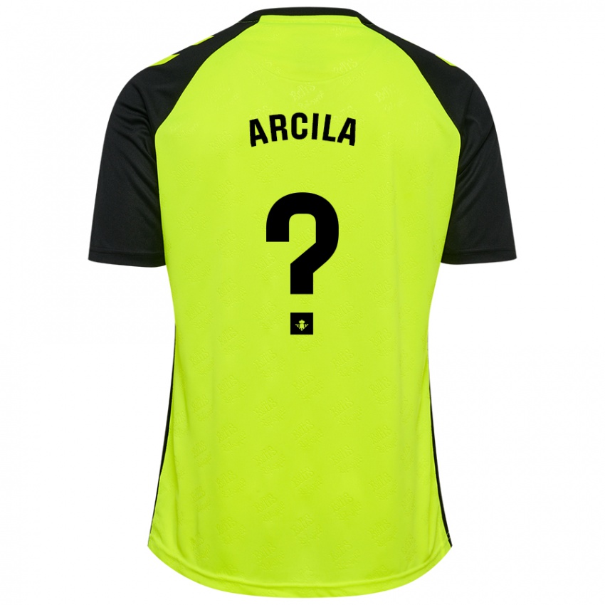 Criança Camisola Jhon Arcila #0 Preto Amarelo Fluorescente Alternativa 2024/25 Camisa Brasil