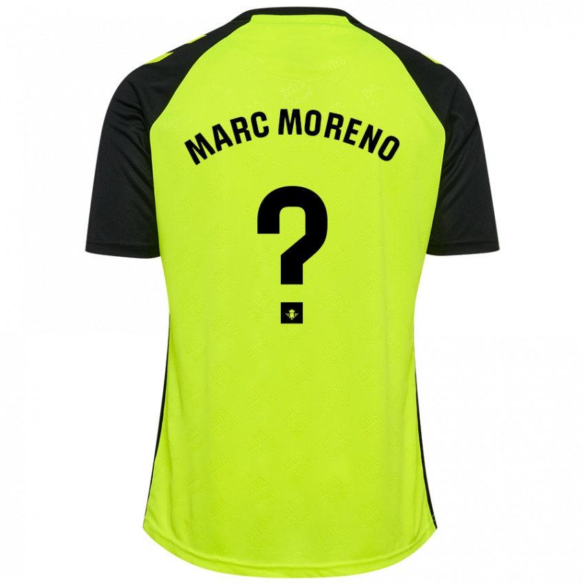 Criança Camisola Marc Moreno #0 Preto Amarelo Fluorescente Alternativa 2024/25 Camisa Brasil