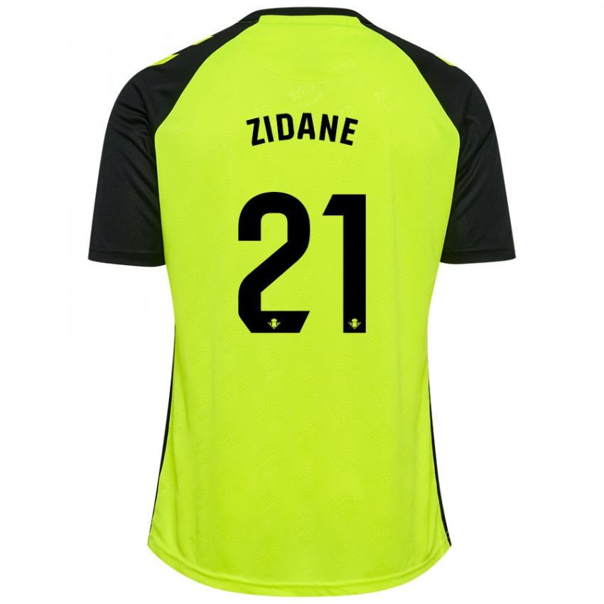 Criança Camisola Elyaz Zidane #21 Preto Amarelo Fluorescente Alternativa 2024/25 Camisa Brasil