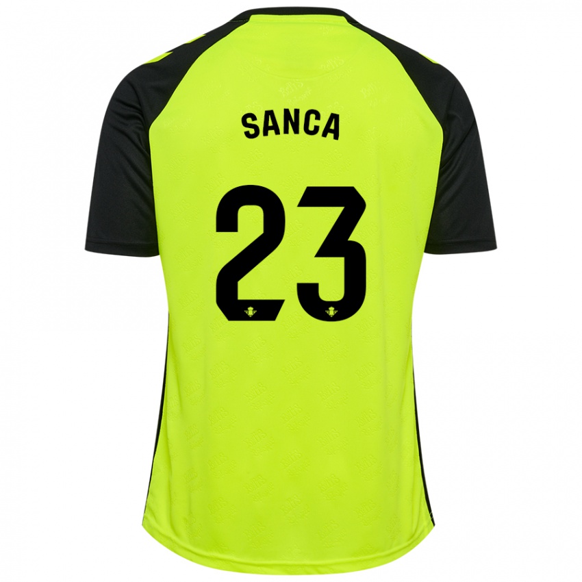 Criança Camisola Marciano Sanca #23 Preto Amarelo Fluorescente Alternativa 2024/25 Camisa Brasil