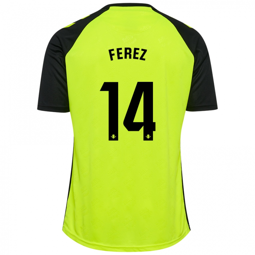 Criança Camisola Carolina Férez #14 Preto Amarelo Fluorescente Alternativa 2024/25 Camisa Brasil