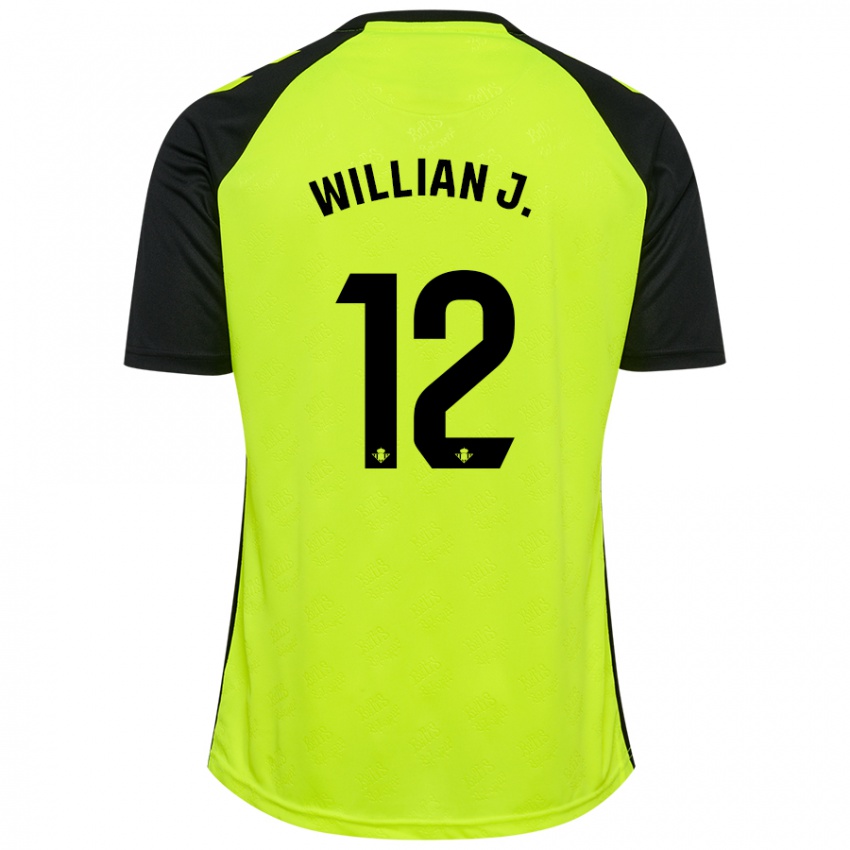 Criança Camisola Willian José #12 Preto Amarelo Fluorescente Alternativa 2024/25 Camisa Brasil