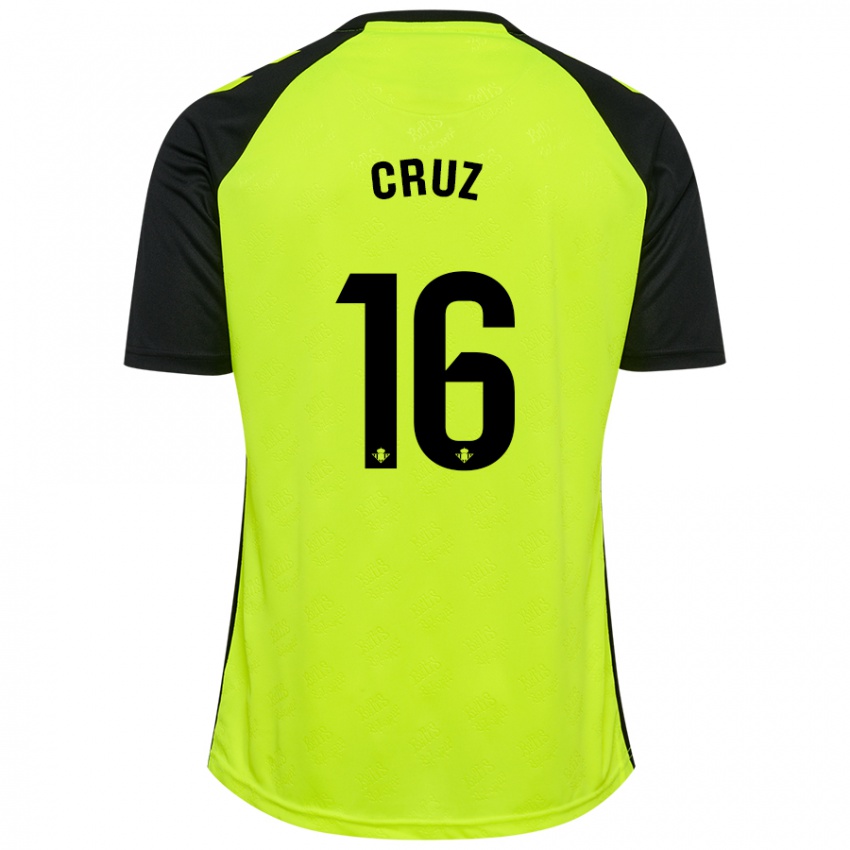 Criança Camisola Juan Cruz #16 Preto Amarelo Fluorescente Alternativa 2024/25 Camisa Brasil